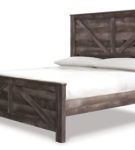 Signature Design by Ashley Wynnlow King Crossbuck Panel Bed-Gray