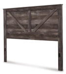 Signature Design by Ashley Wynnlow King Crossbuck Panel Bed-Gray