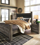 Signature Design by Ashley Wynnlow King Poster Bed-Gray