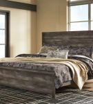 Signature Design by Ashley Wynnlow King Platform Panel Bed-Gray