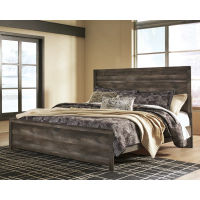 Signature Design by Ashley Wynnlow King Platform Panel Bed-Gray