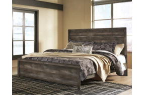 Signature Design by Ashley Wynnlow King Platform Panel Bed-Gray