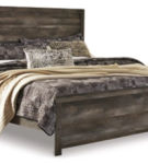 Signature Design by Ashley Wynnlow King Platform Panel Bed-Gray