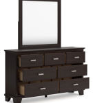 Signature Design by Ashley Covetown Full Panel Bed, Dresser and Mirror