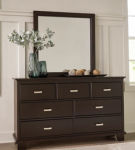 Signature Design by Ashley Covetown King Panel Bed, Dresser and Mirror