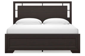 Signature Design by Ashley Covetown King Panel Bed, Dresser and Mirror