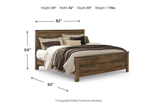 Signature Design by Ashley Trinell King Panel Bed, Dresser, Mirror and 2 Night