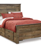 Signature Design by Ashley Trinell Full Panel Bed with 2 Storage Drawers