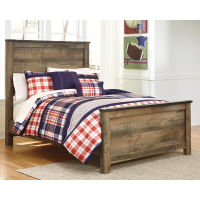 Signature Design by Ashley Trinell Full Panel Bed with Mattress-Brown