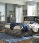 Caitbrook California King Storage Bed, Dresser and Mirror-