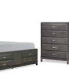 Signature Design by Ashley Caitbrook Queen Storage Bed, Dresser, Mirror and Ch