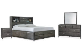 Signature Design by Ashley Caitbrook King Storage Bed, Dresser, Mirror and Nig