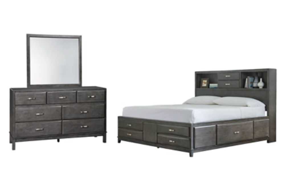 Signature Design by Ashley Caitbrook King Storage Bed, Dresser and Mirror