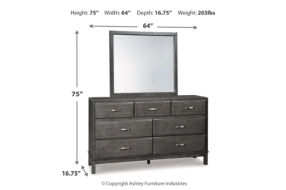 Signature Design by Ashley Caitbrook Queen Storage Bed, Dresser, Mirror and Ch