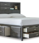 Signature Design by Ashley Caitbrook Queen Storage Bed, Dresser, Mirror and Ni