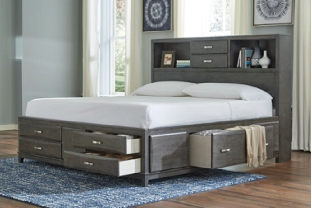 Signature Design by Ashley Caitbrook Queen Storage Bed and Chest-Gray