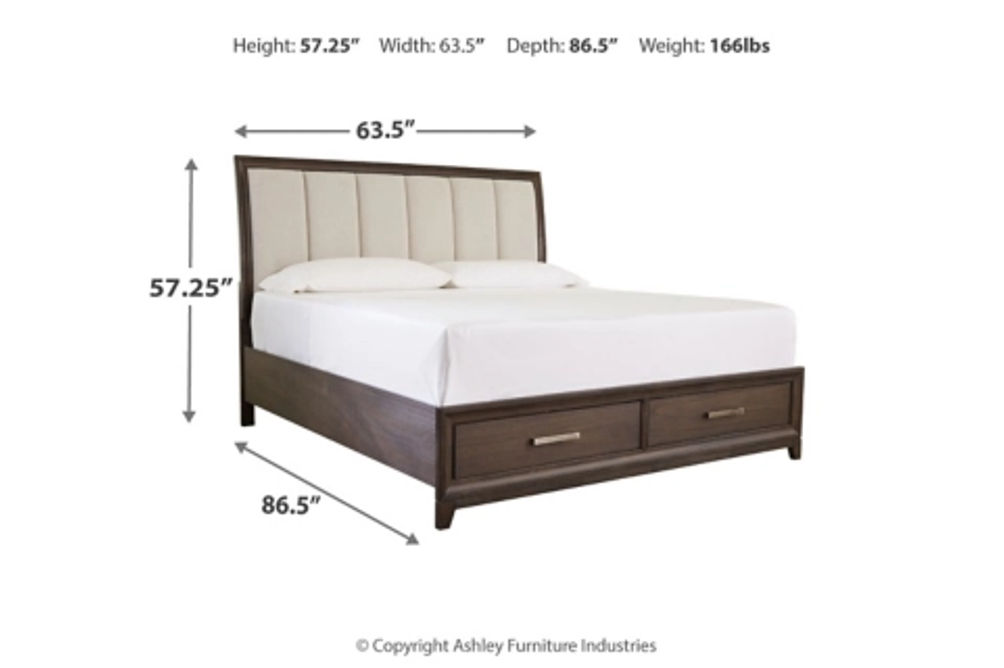 Signature Design by Ashley Brueban Queen Panel Bed with 2 Storage Drawers