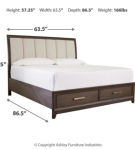 Signature Design by Ashley Brueban Queen Panel Bed with 2 Storage Drawers