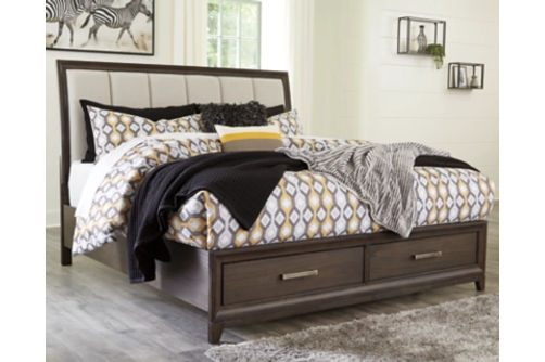 Signature Design by Ashley Brueban Queen Panel Bed with 2 Storage Drawers