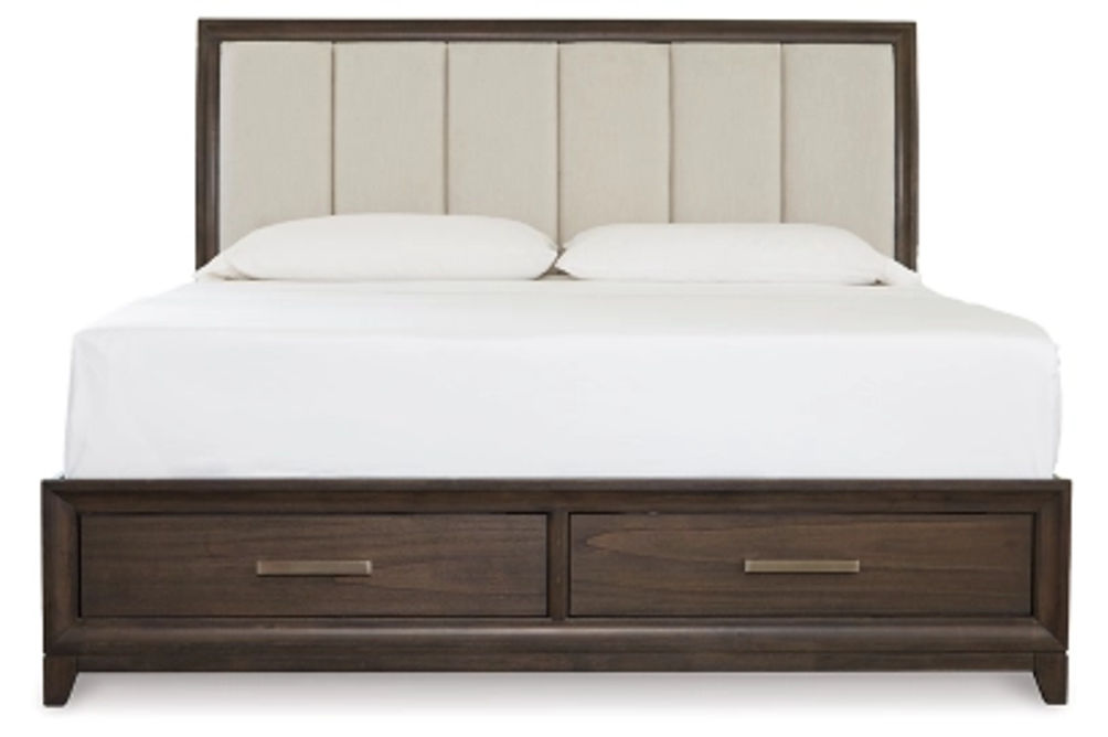 Brueban Queen Panel Bed with 2 Storage Drawers