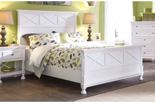 Signature Design by Ashley Kaslyn Queen Panel Bed-White