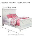 Signature Design by Ashley Kaslyn Queen Panel Bed-White