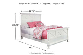Signature Design by Ashley Kaslyn Queen Panel Bed-White