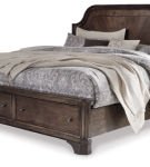 Adinton King Panel Bed with 2 Storage Drawers