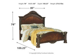 Millennium by Ashley North Shore California King Panel Bed-Dark Brown