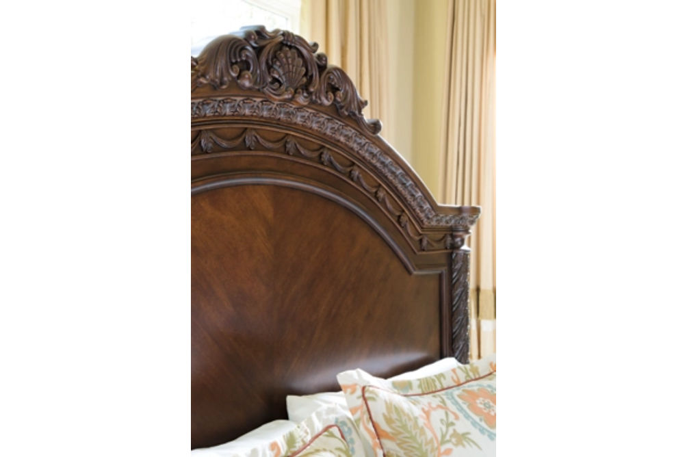 Millennium by Ashley North Shore Queen Panel Bed-Dark Brown