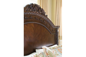 Millennium by Ashley North Shore Queen Panel Bed-Dark Brown