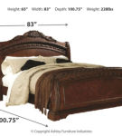 Millennium by Ashley North Shore California King Sleigh Bed-Dark Brown