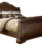 Millennium by Ashley North Shore Queen Sleigh Bed-Dark Brown