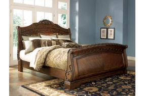 Millennium by Ashley North Shore California King Sleigh Bed-Dark Brown