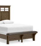 Benchcraft Shawbeck Queen Panel Bed, Dresser, Mirror and Nightstand-Dark Brown