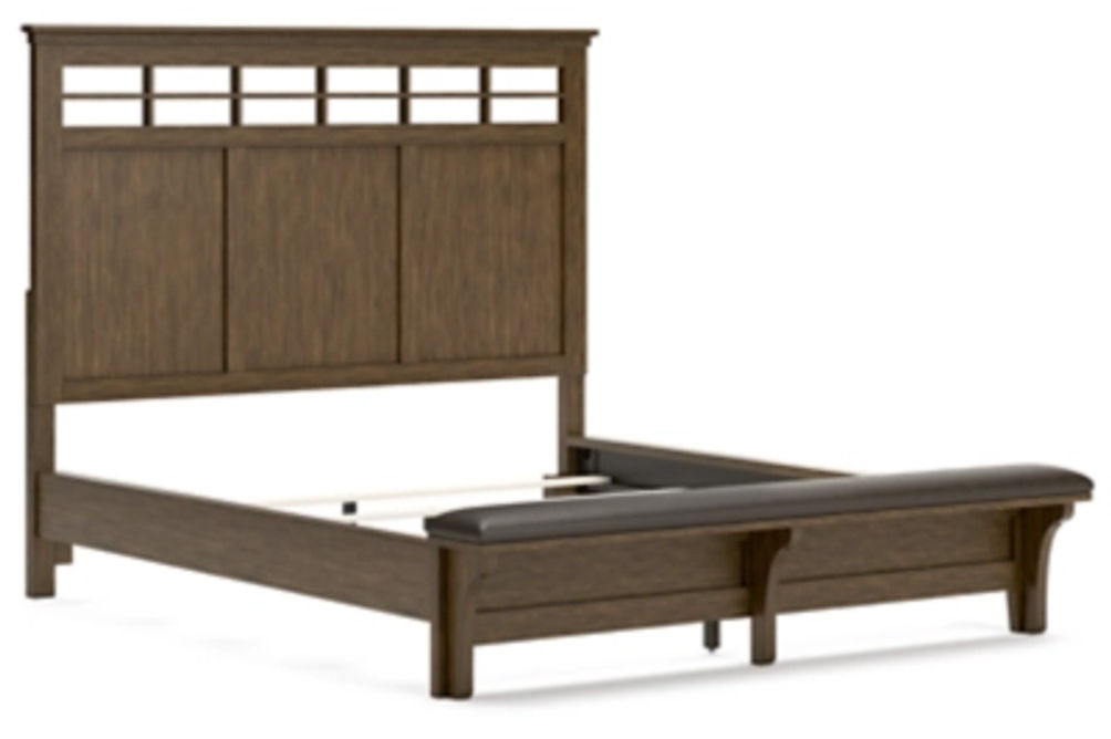 Benchcraft Shawbeck California King Panel Bed-Dark Brown