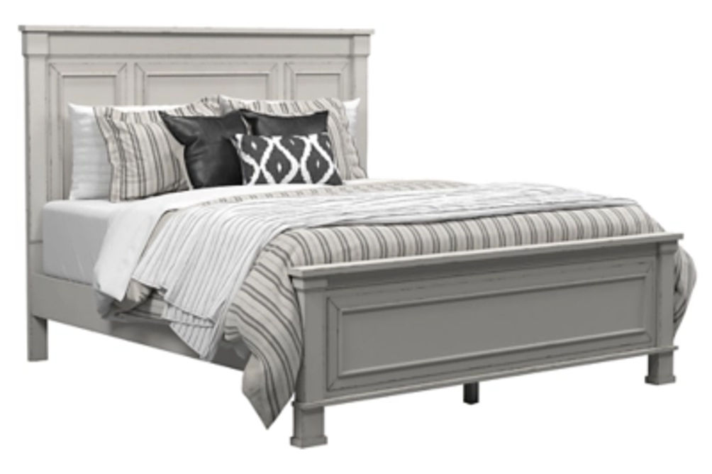 Jennily Queen Panel Bed with Dresser and Mirror