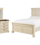 Signature Design by Ashley Bolanburg Queen Panel Bed, Dresser and Mirror