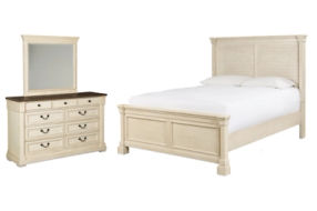 Signature Design by Ashley Bolanburg Queen Panel Bed, Dresser and Mirror