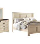 Bolanburg California King Panel Bed, Dresser and Mirror-