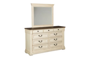 Signature Design by Ashley Bolanburg King Panel Bed, Dresser and Mirror