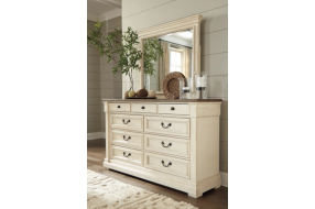 Signature Design by Ashley Bolanburg King Panel Bed, Dresser and Mirror