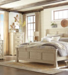 Signature Design by Ashley Bolanburg California King Panel Bed-Antique White