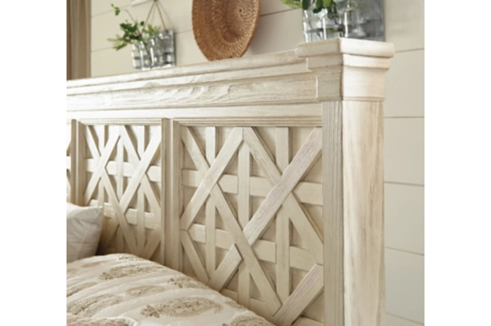 Signature Design by Ashley Bolanburg King Panel Bed-Antique White