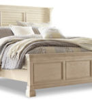 Signature Design by Ashley Bolanburg King Panel Bed and Dresser-Antique White