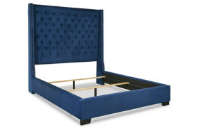 Signature Design by Ashley Coralayne Queen Upholstered Bed with Mirrored Dress