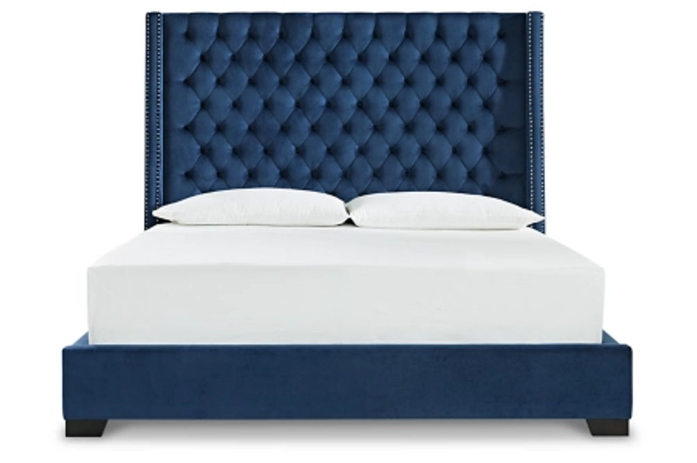 Signature Design by Ashley Coralayne King Upholstered Bed-Blue