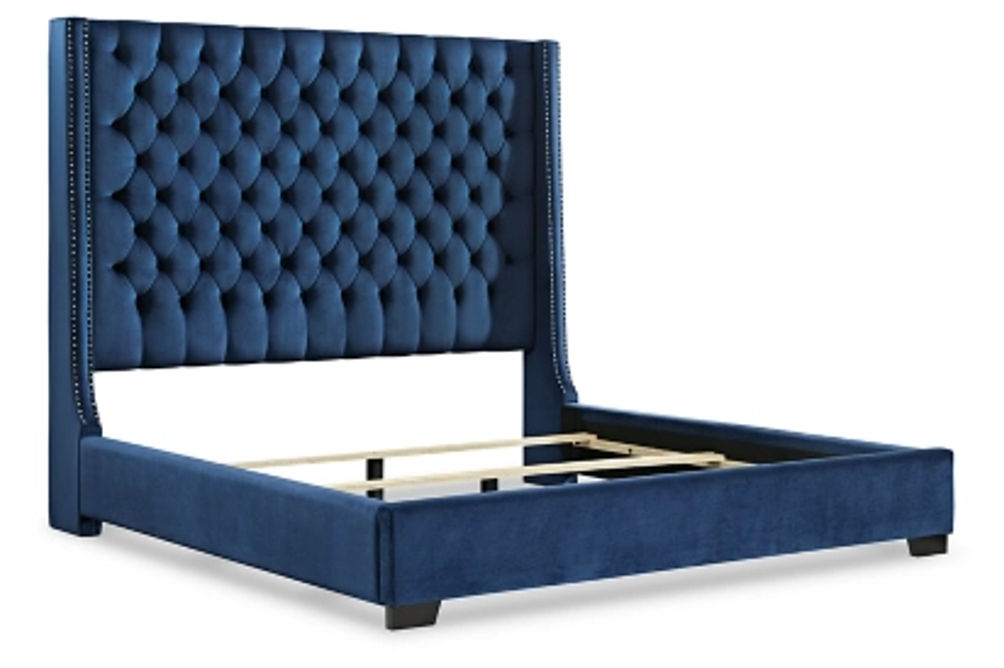 Signature Design by Ashley Coralayne California King Upholstered Bed-Blue