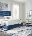 Signature Design by Ashley Coralayne King Upholstered Bed with Mirrored Dresser