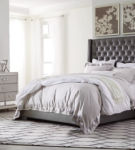 Signature Design by Ashley Coralayne Queen Upholstered Bed with Mirrored Dress